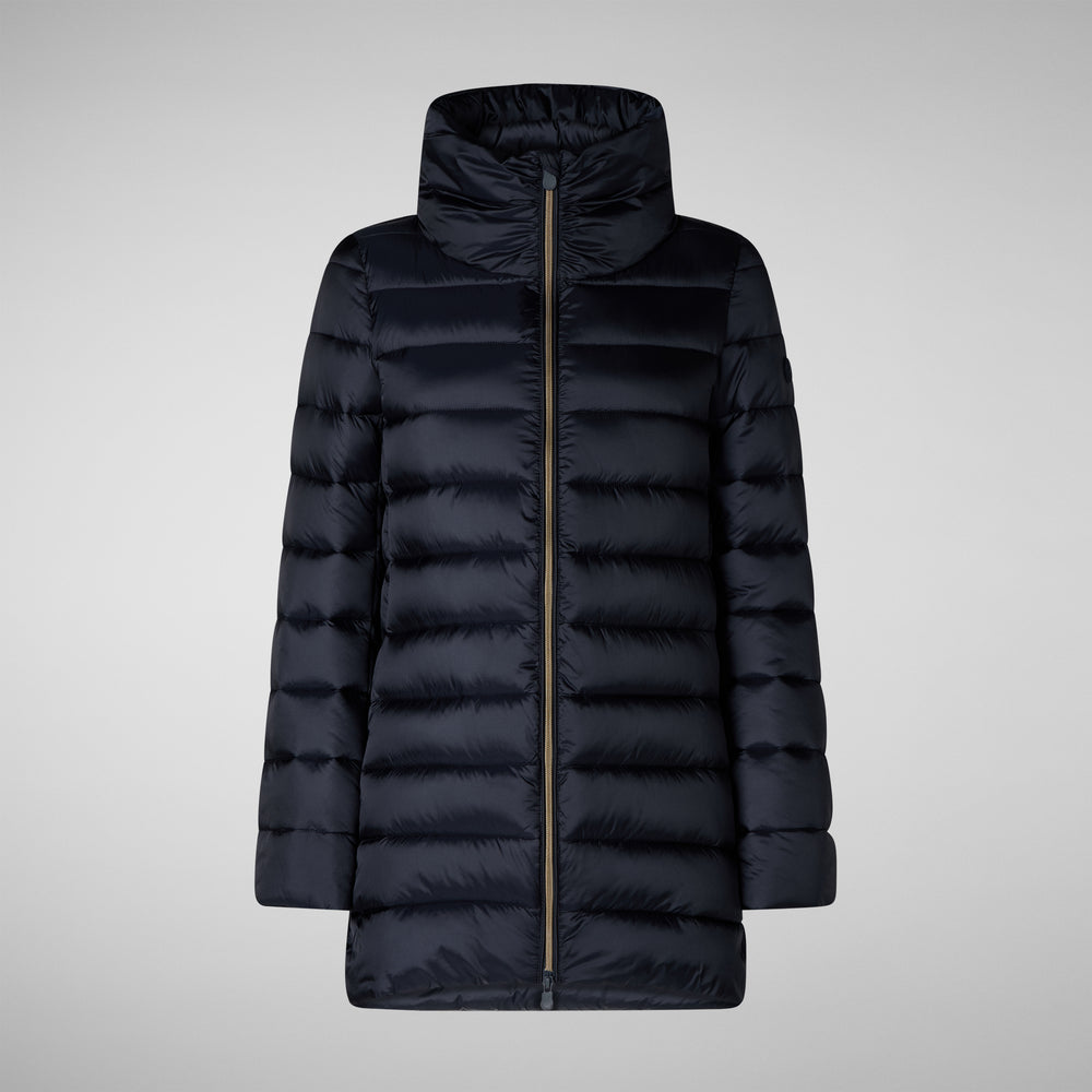 Save the duck PIUMINO ANIMAL FREE DONNA LYDIA BLU NERO Saldi Di Fabbrica