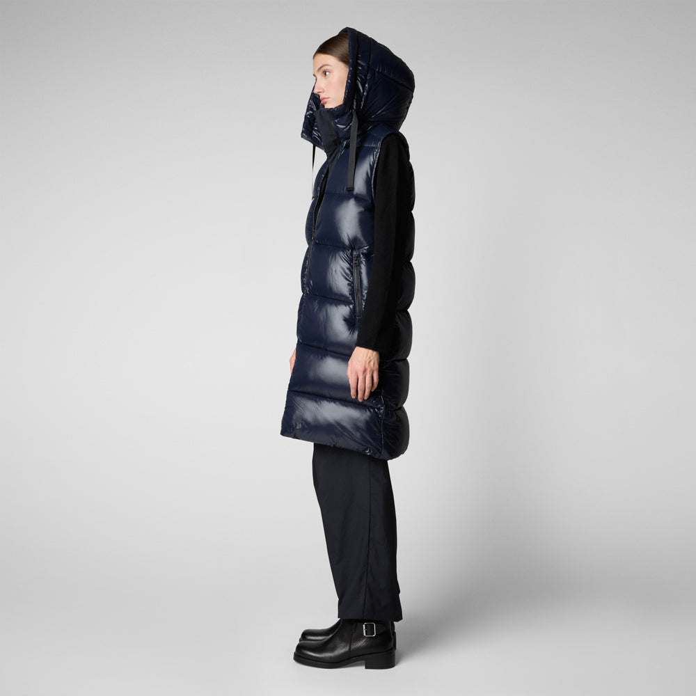 Save the duck GILET CON CAPPUCCIO DONNA IRIA BLU NERO Vendite Flash
