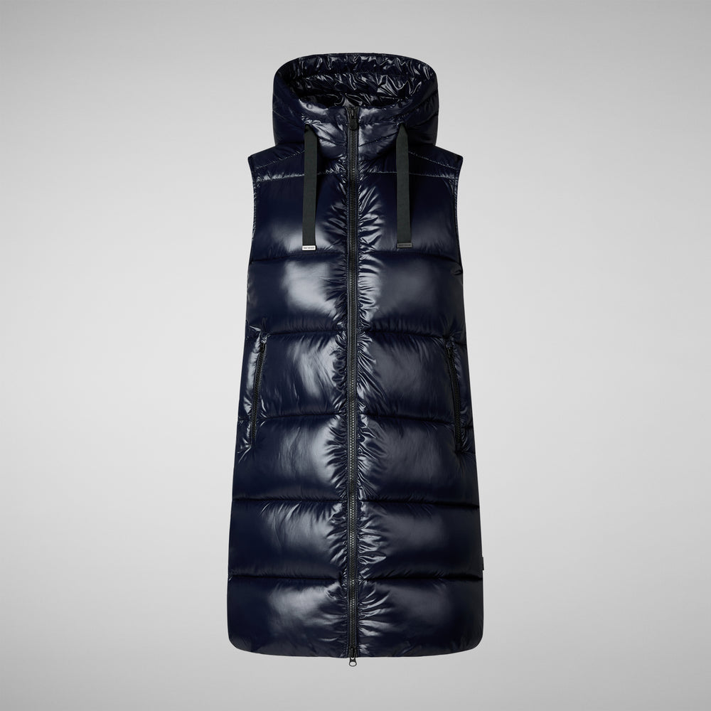 Save the duck GILET CON CAPPUCCIO DONNA IRIA BLU NERO Vendite Flash