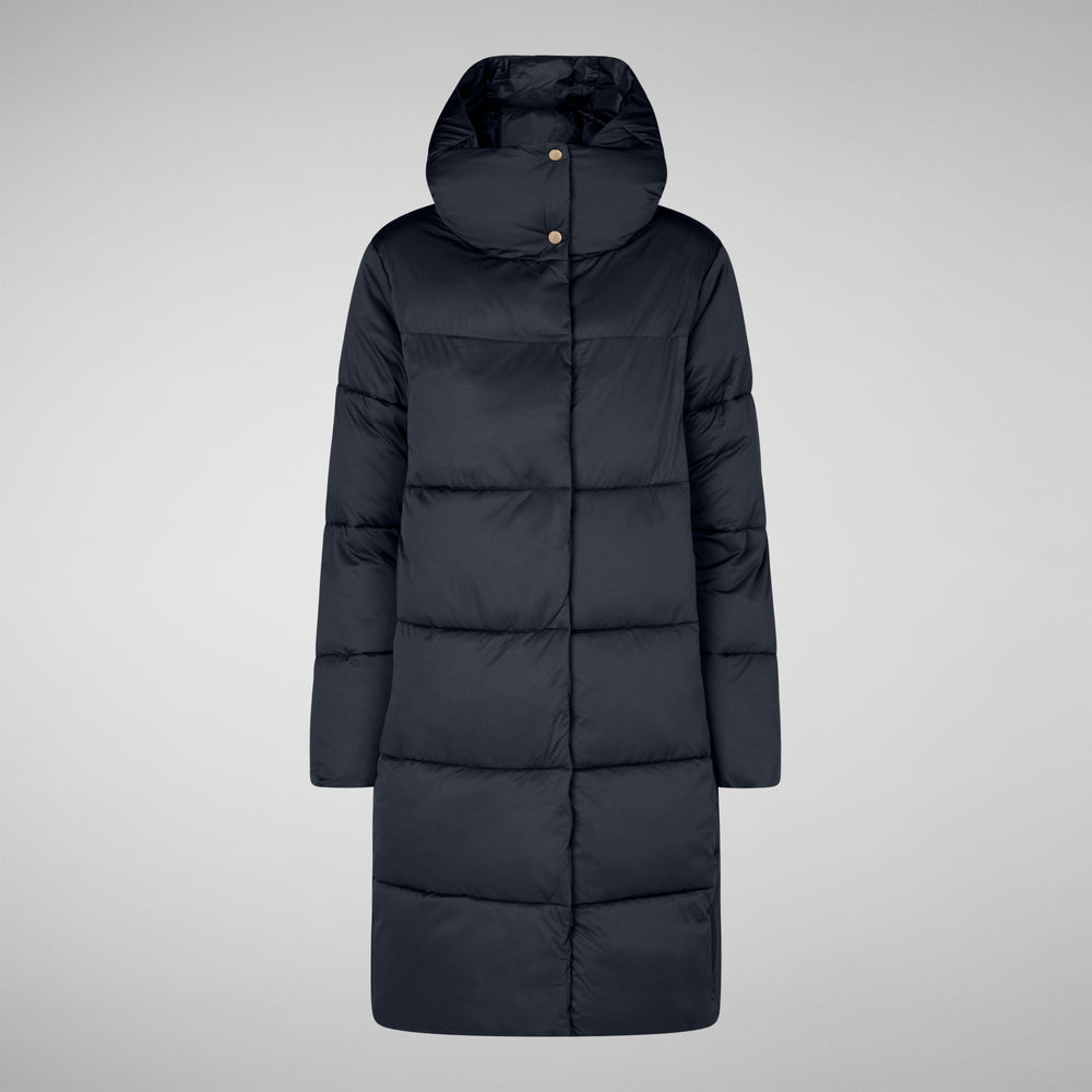 Save the duck PIUMINO ANIMAL FREE DONNA SIBYL BLU NERO In Saldo