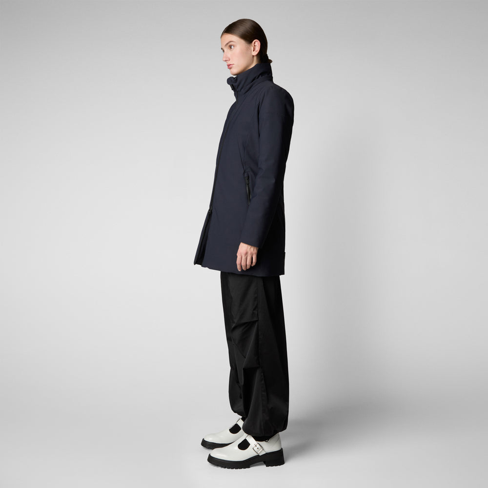 Save the duck giacca DONNA CON CAPPUCCIO LILA BLU NERO Moda