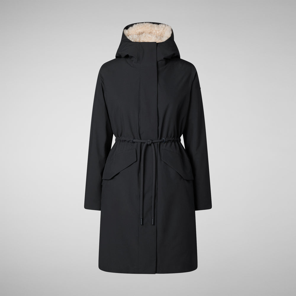 Save the duck PARKA DONNA CON CAPPUCCIO NOELLE BLU NERO Qualità Garantita