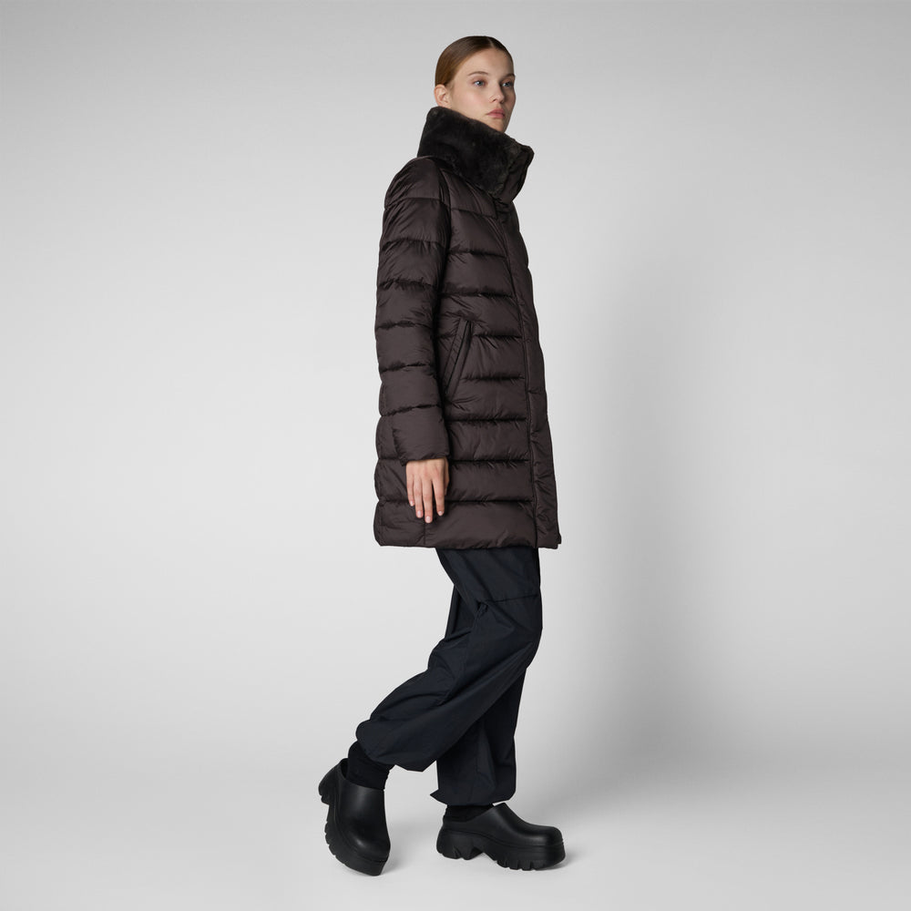 Save the duck PIUMINO ANIMAL FREE DALEA MARRONE NERO Consegna Veloce