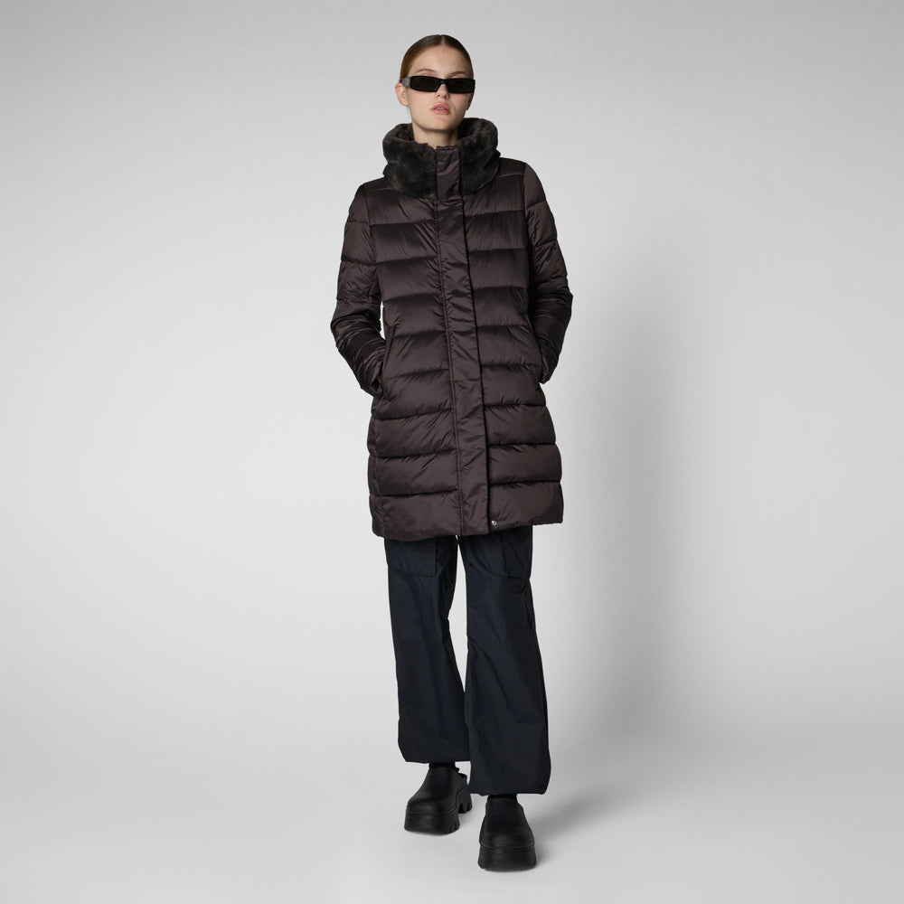 Save the duck PIUMINO ANIMAL FREE DALEA MARRONE NERO Consegna Veloce