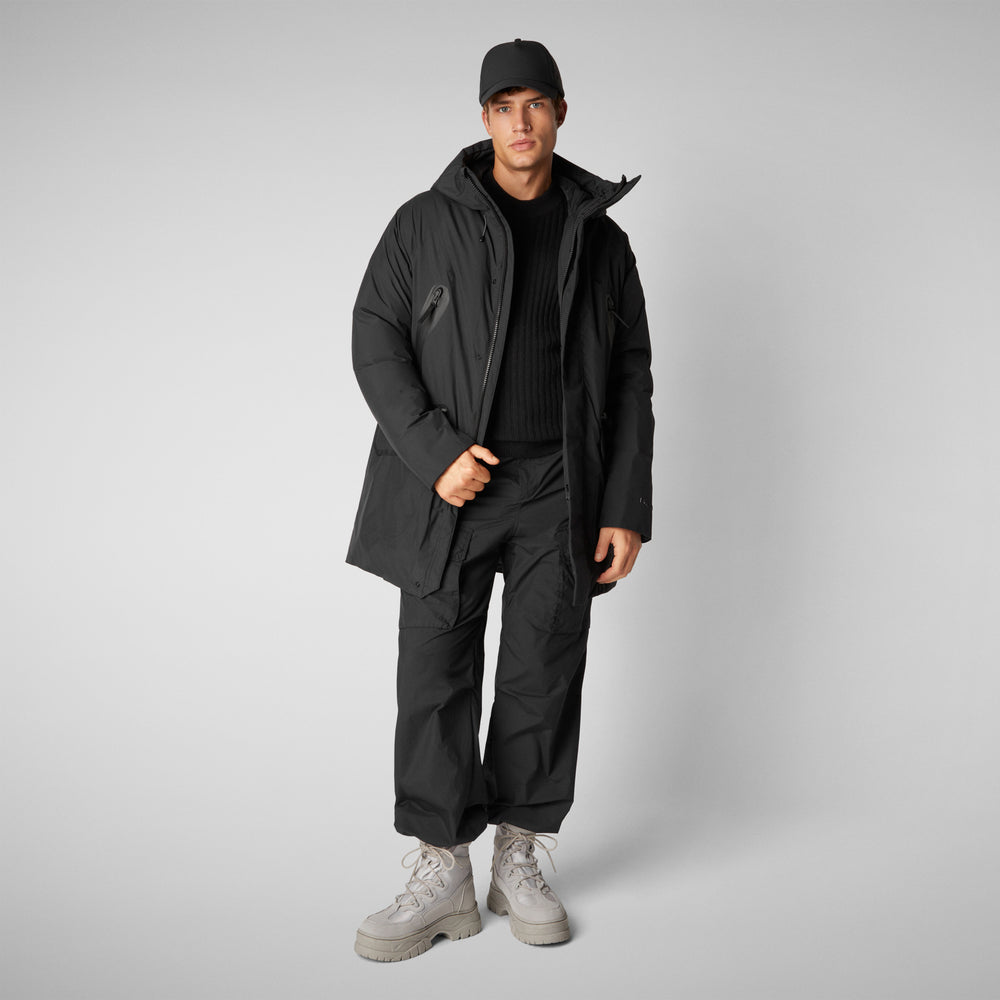 Save the duck PARKA UOMO HARVEY IN NERO Economico