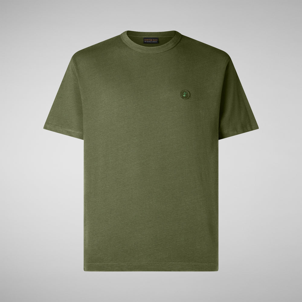 Save the duck T-SHIRT UOMO BRAM IN MOSS GREEN In Vendita