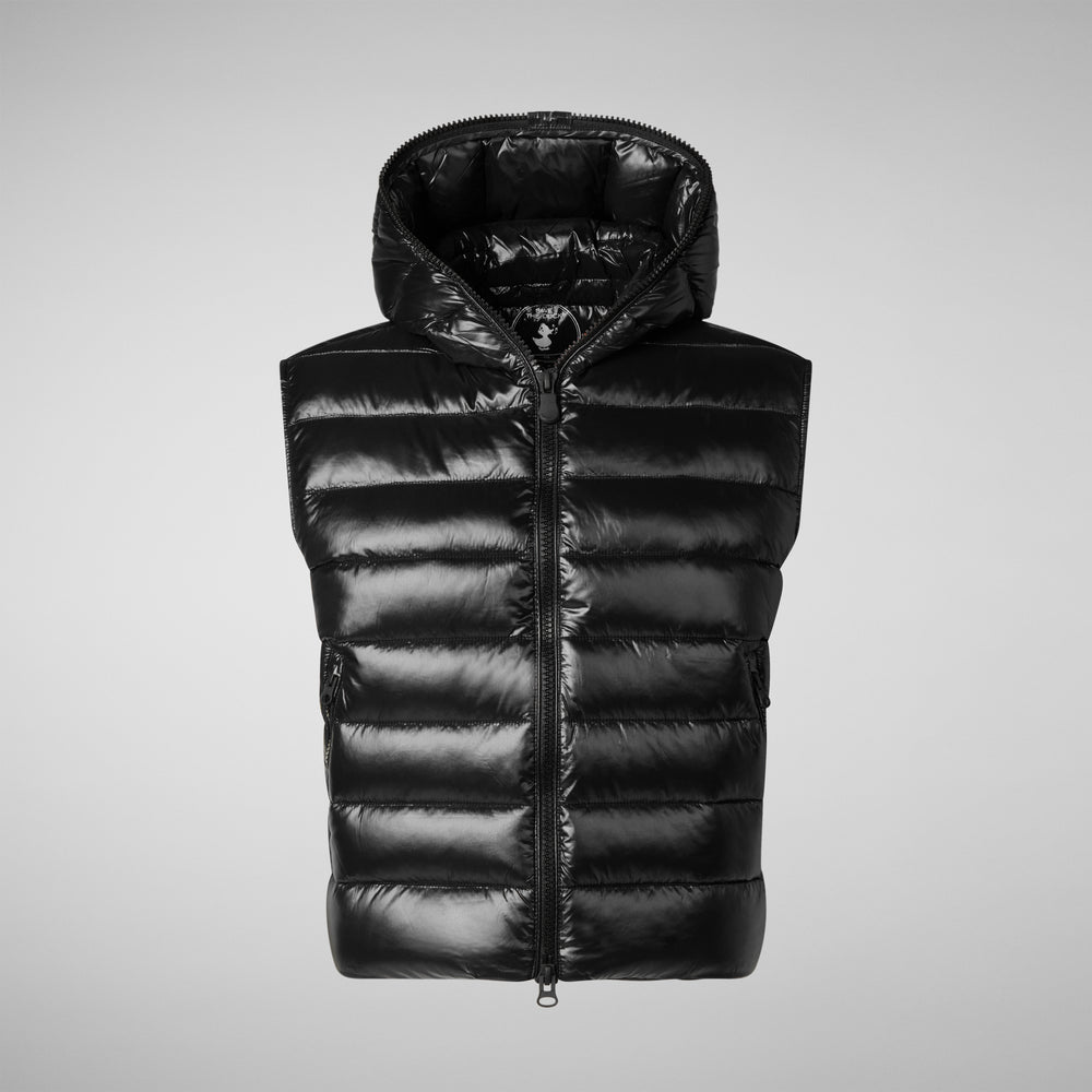 Save the duck GILET CON CAPPUCCIO DONNA ROMINA NERO Moda