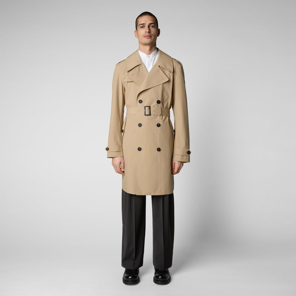 Save the duck Impermeabile uomo Zarek sturdust beige
