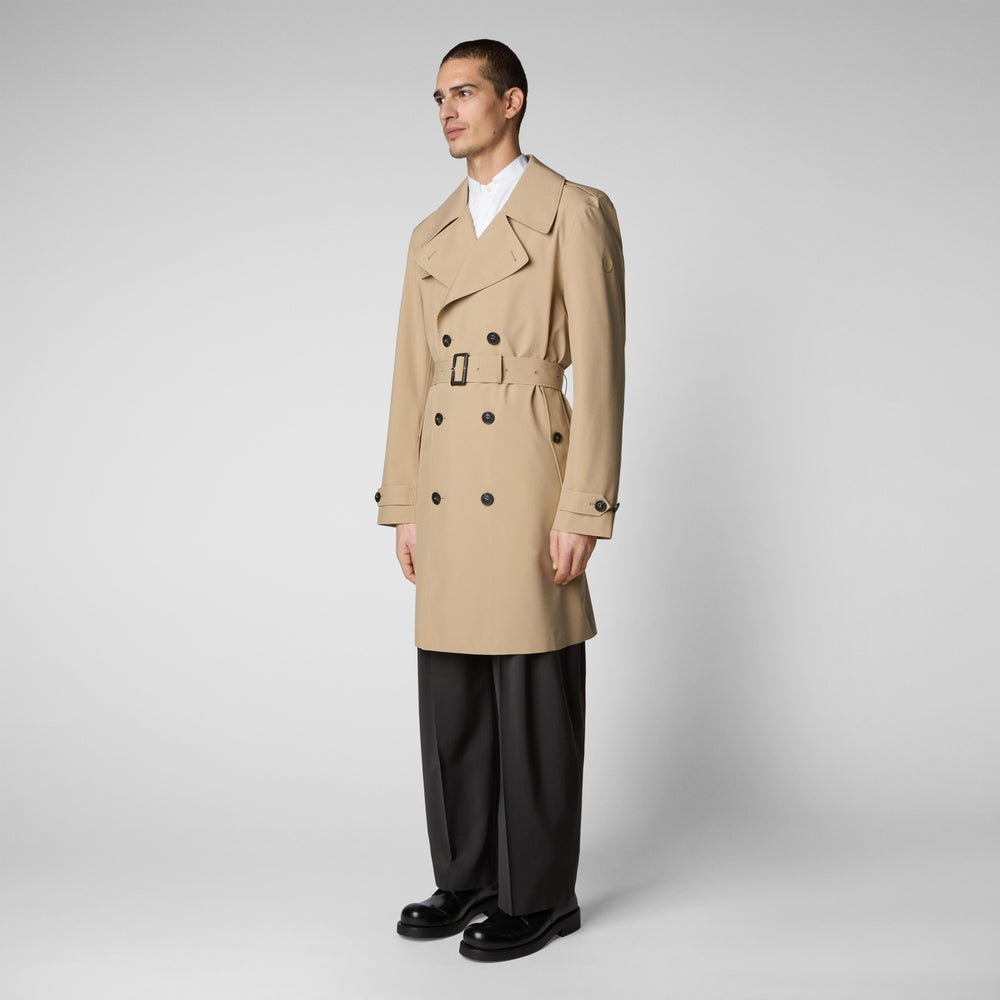 Save the duck Impermeabile uomo Zarek sturdust beige Nuovo