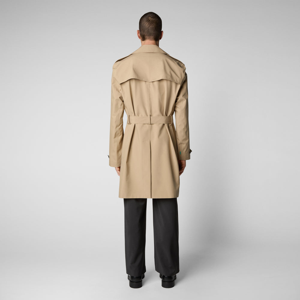 Save the duck Impermeabile uomo Zarek sturdust beige Nuovo