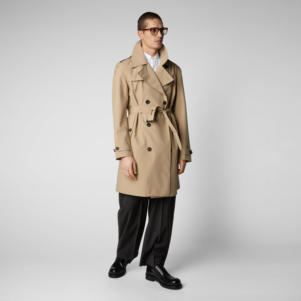 Save the duck Impermeabile uomo Zarek sturdust beige Nuovo