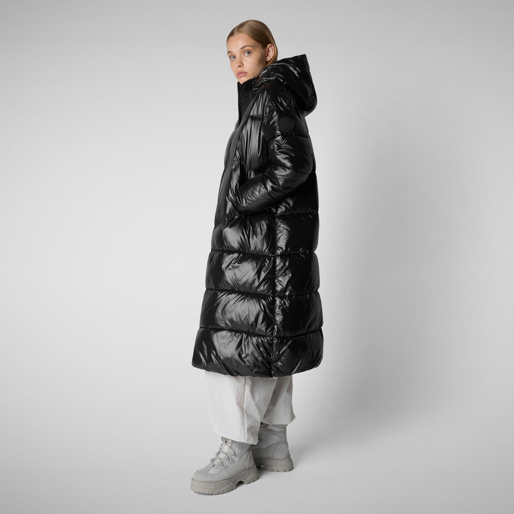 Save the duck PIUMINO ANIMAL FREE CON CAPPUCCIO DONNA CLARICE NERO Fino Al -60%