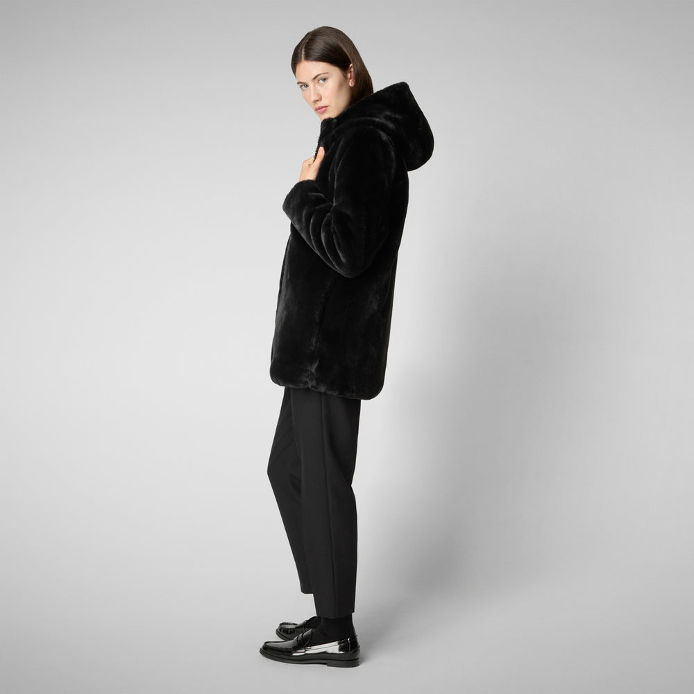 Save the duck GIACCA CON CAPPUCCIO DONNA BRIDGET NERO Shopping Online