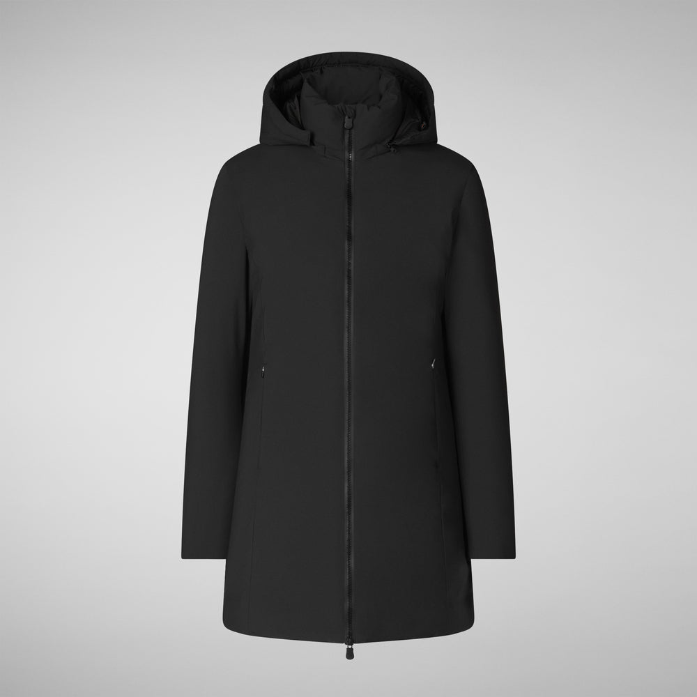 Save the duck PARKA DONNA CON CAPPUCCIO RACHEL NERO Prezzo Ridotto