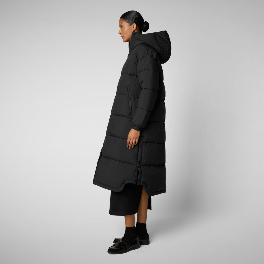 Save the duck PIUMINO ANIMAL FREE DONNA HALESIA NERO Sconto