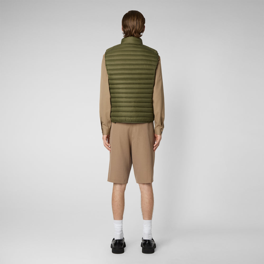 Save the duck Gilet imbottito uomo Adam Verde oliva Economico