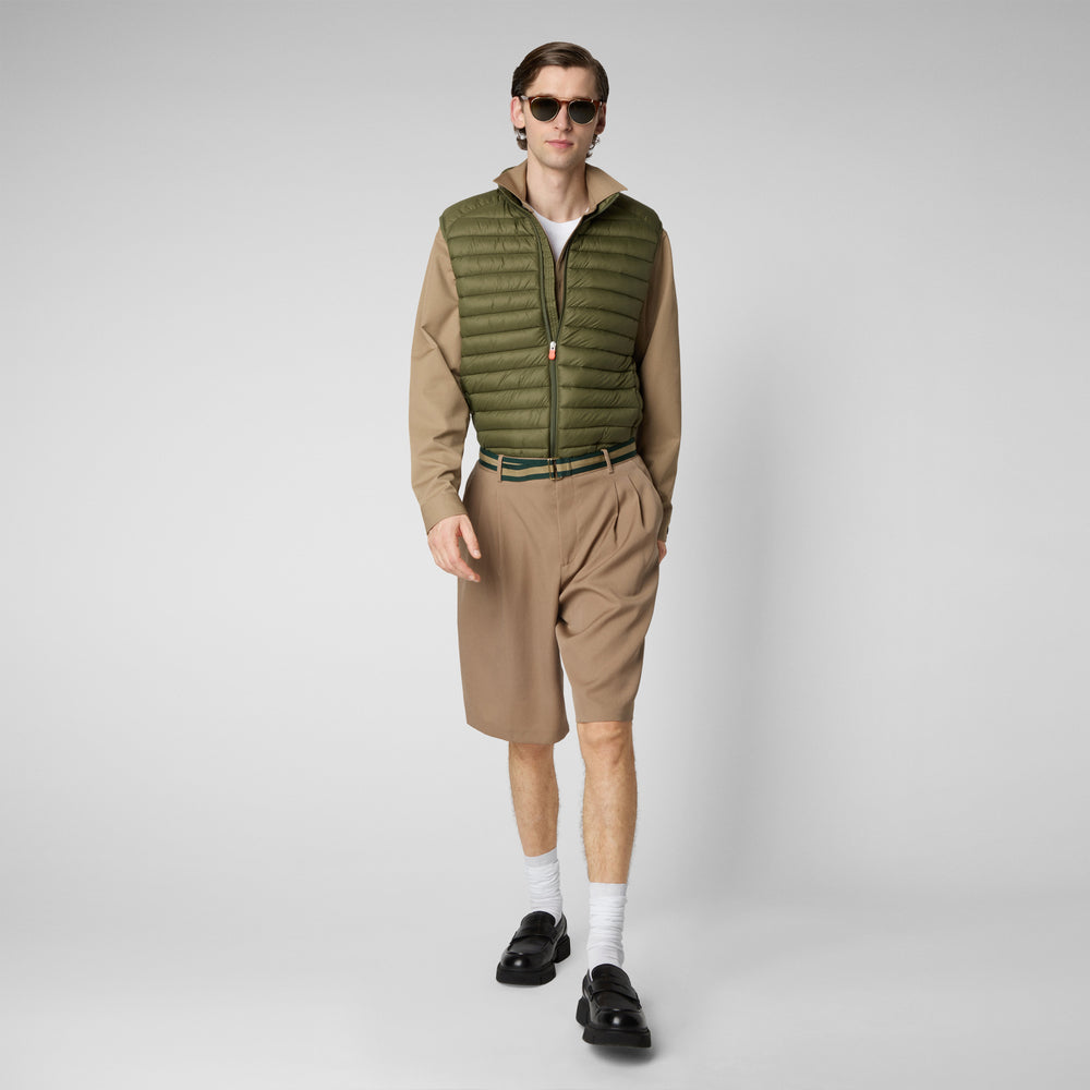 Save the duck Gilet imbottito uomo Adam Verde oliva Economico