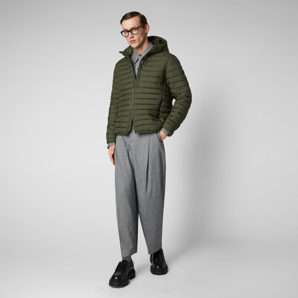 Save the duck Piumino animal free uomo Cael Verde oliva Online