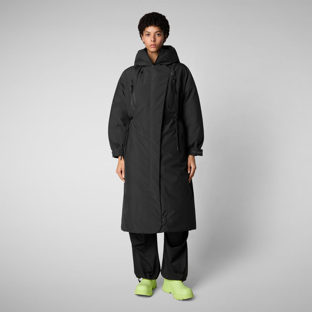 Save the duck PARKA CON CAPPUCCIO DONNA REIRA NERO