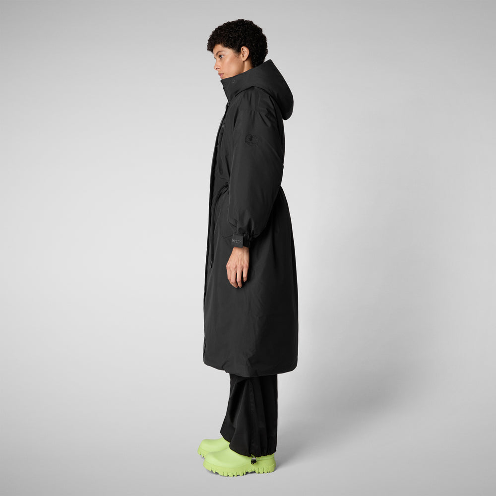 Save the duck PARKA CON CAPPUCCIO DONNA REIRA NERO 2025
