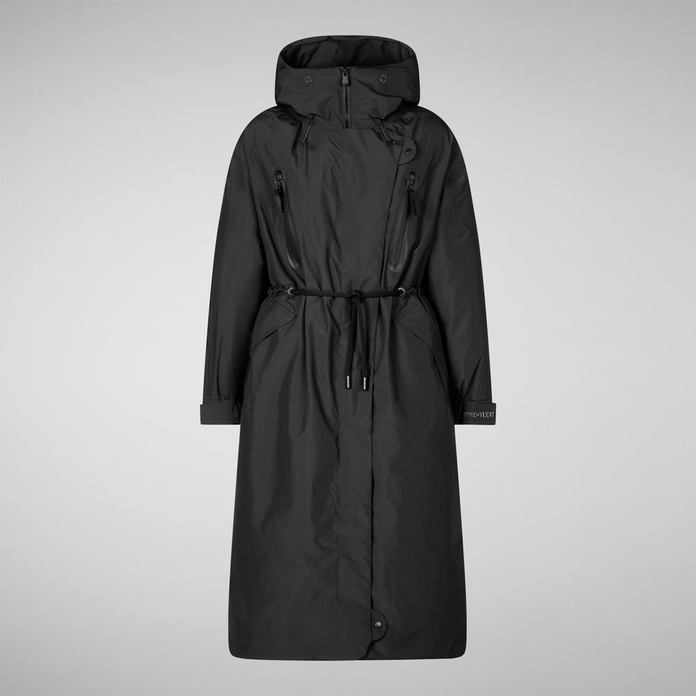 Save the duck PARKA CON CAPPUCCIO DONNA REIRA NERO 2025