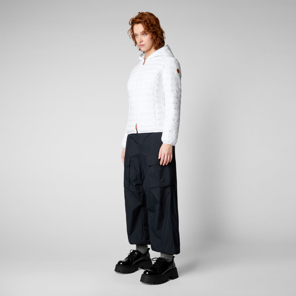 Save the duck Piumino animal free con cappuccio donna Daisy off bianco In Linea