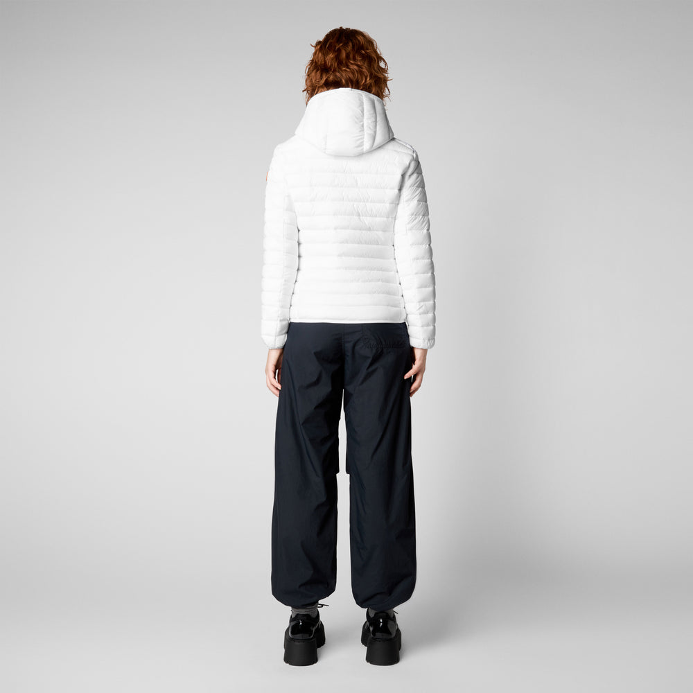 Save the duck Piumino animal free con cappuccio donna Daisy off bianco In Linea