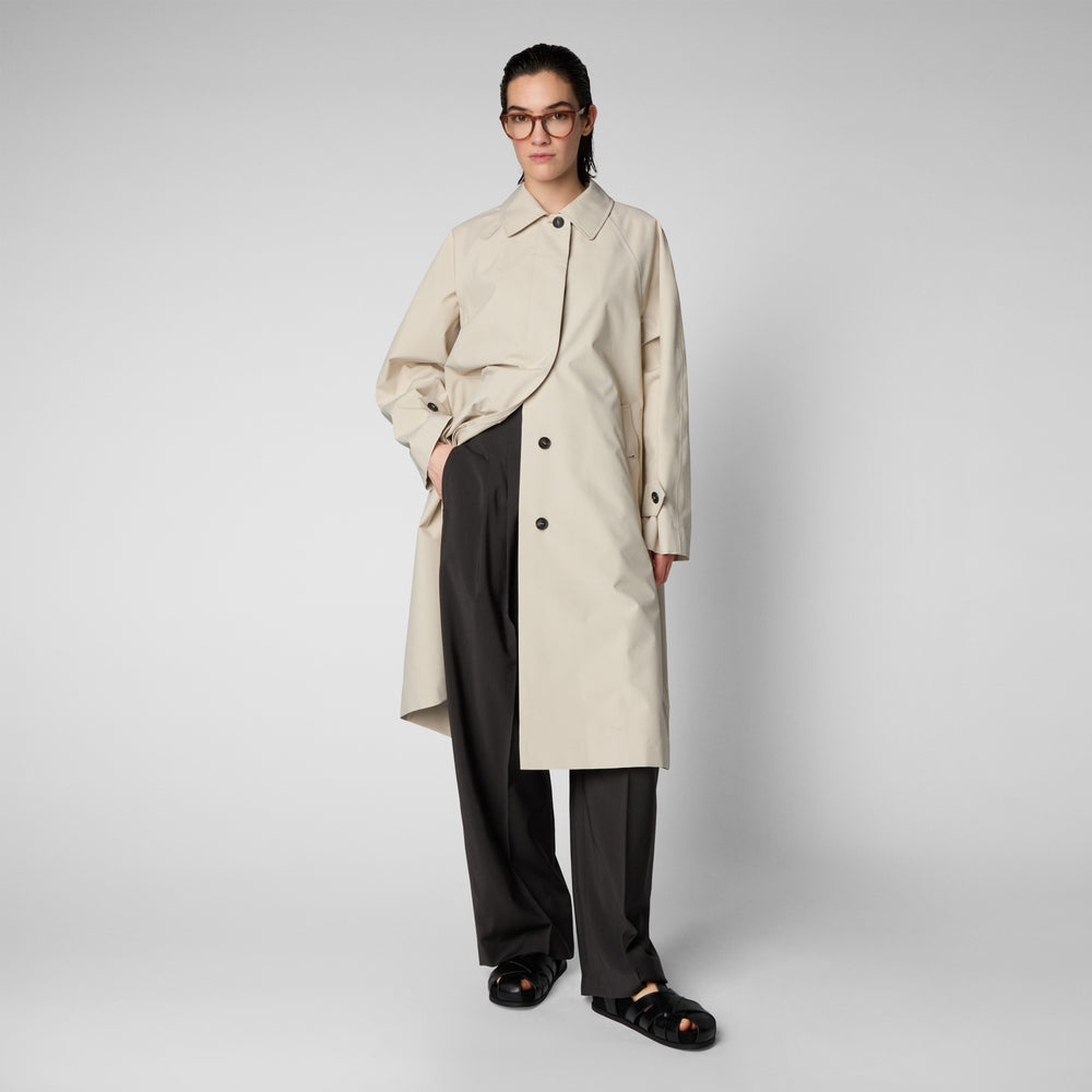 Save the duck Impermeabile donna Zola beige crema Qualità