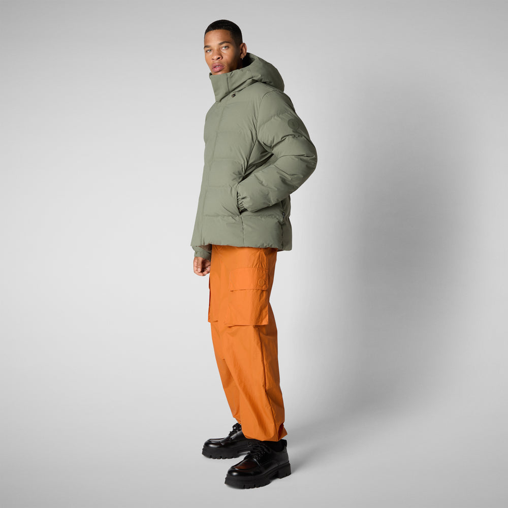 Save the duck PARKA UOMO LELAND IN SWAMP GREEN Promozione