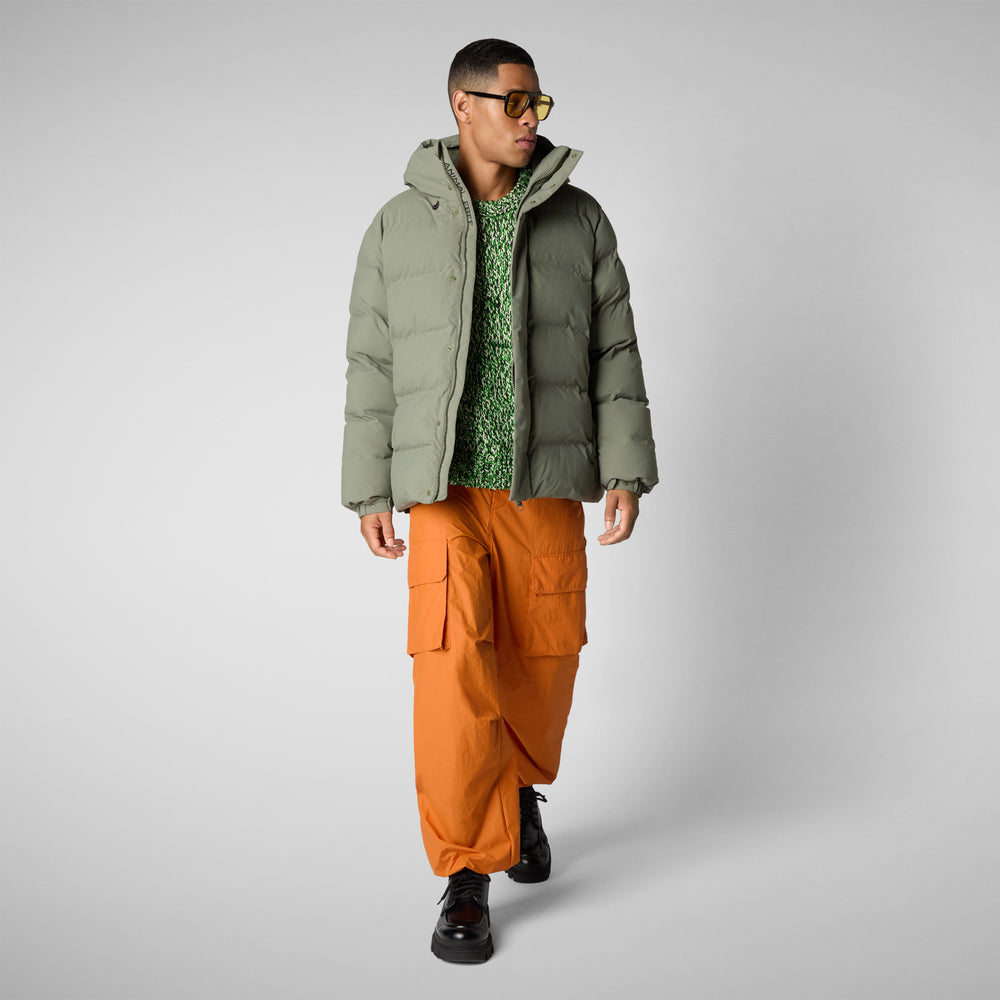 Save the duck PARKA UOMO LELAND IN SWAMP GREEN Promozione