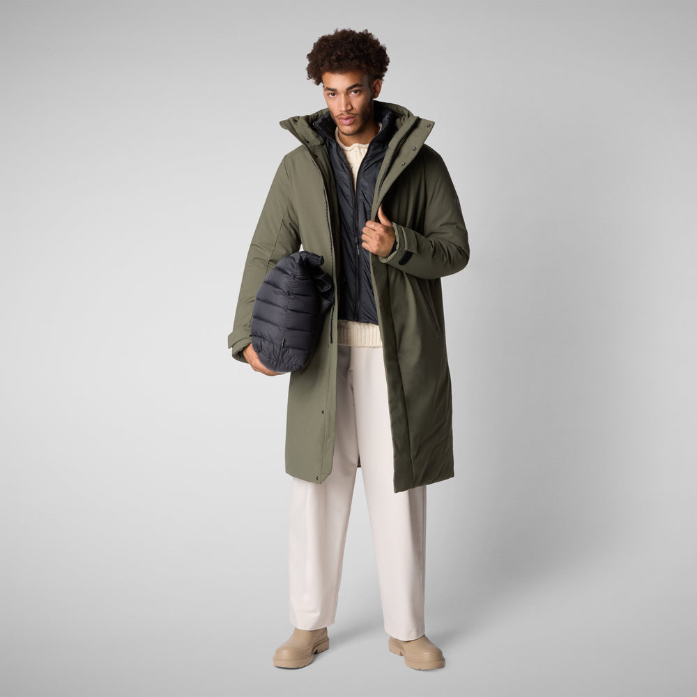 Save the duck PARKA UOMO RODERICK IN LAUREL GREEN Negozi Online