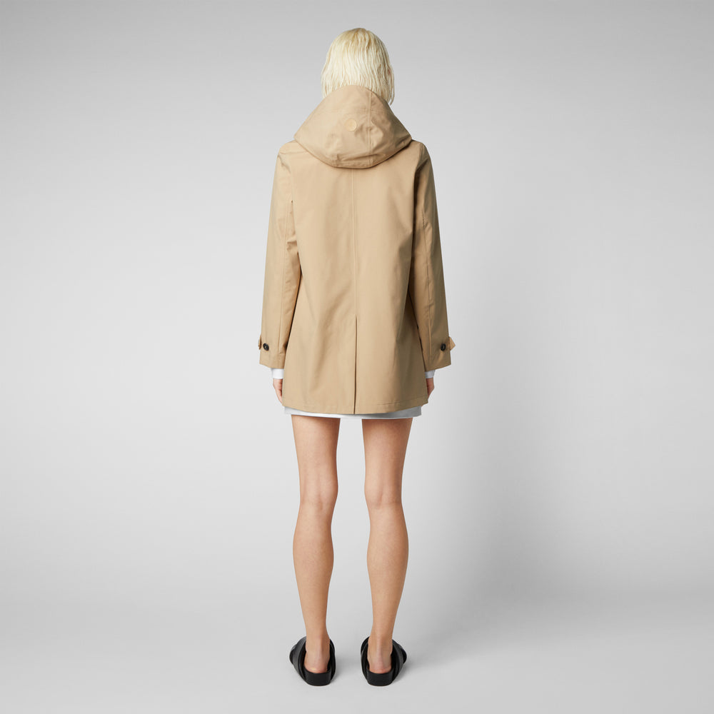 Save the duck Impermeabile donna April beige scuro Presa