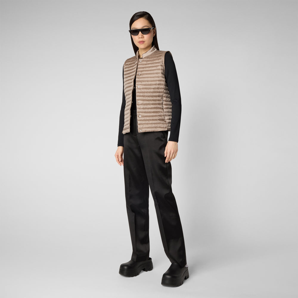 Save the duck Gilet trapuntato donna Aria grigio perla Sconto