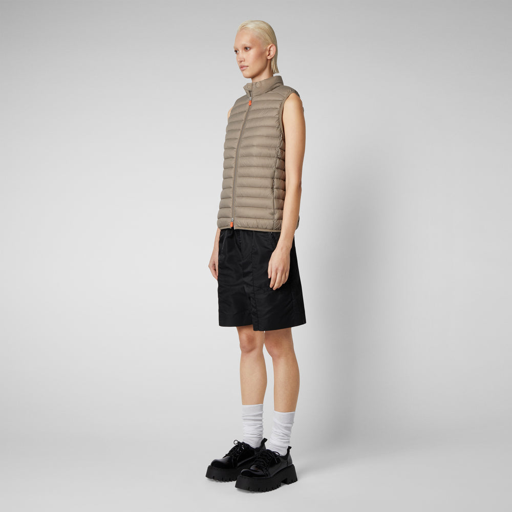 Save the duck Gilet imbottito donna Charlotte Grigio elefante Offerta