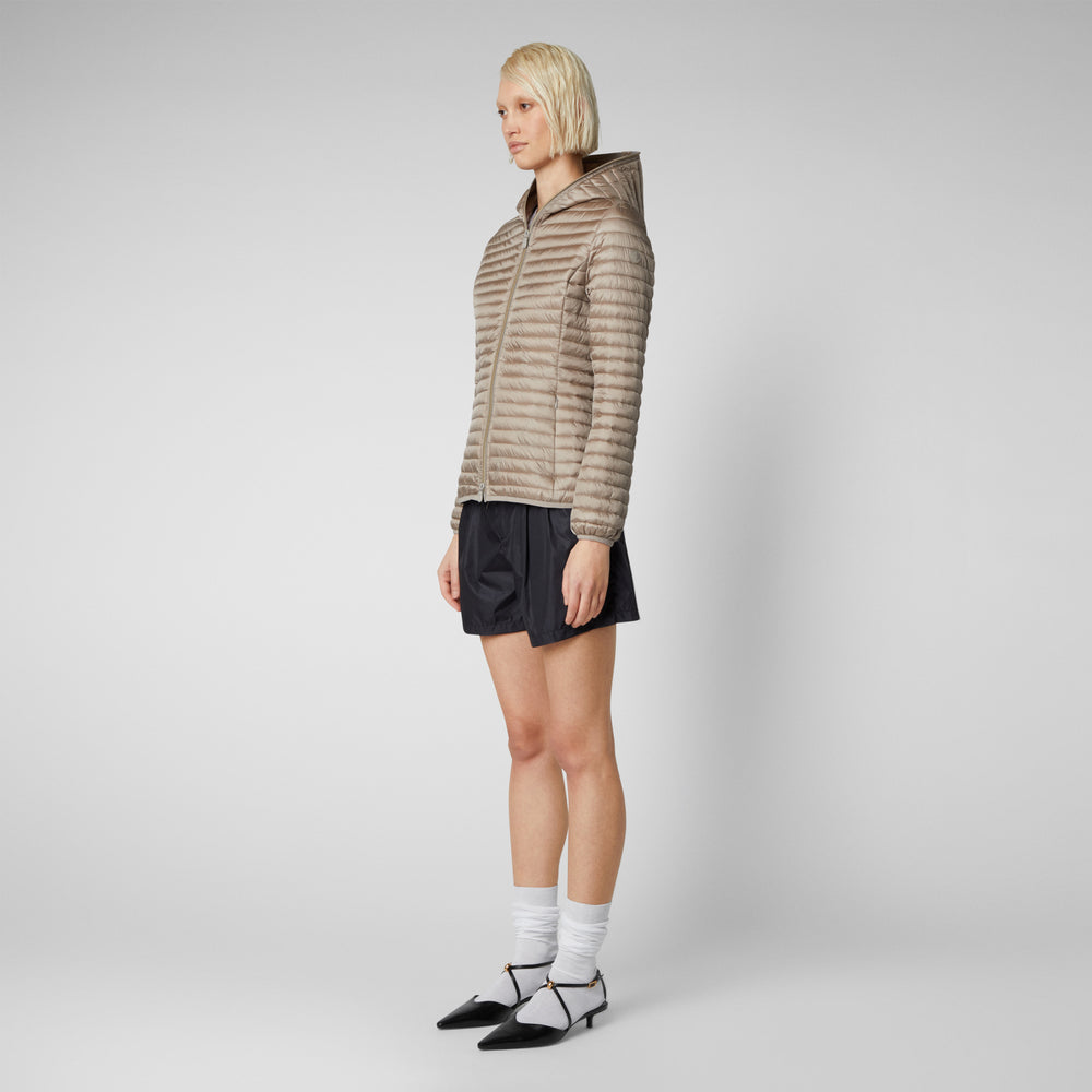 Save the duck Piumino animal free donna Alexa grigio perla Outlet