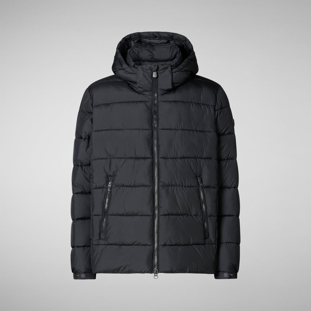 Save the duck PIUMINO ANIMAL FREE CON CAPPUCCIO UOMO LOIS NERO Hotsell