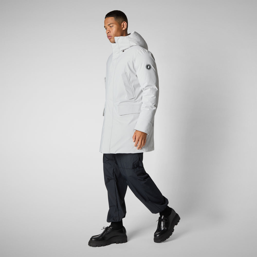 Save the duck PARKA UOMO WILSON IN FOG GREY Vendita Calda