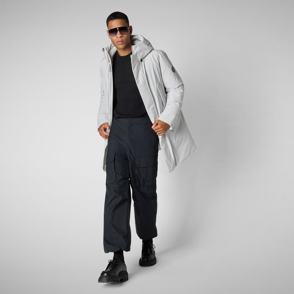 Save the duck PARKA UOMO WILSON IN FOG GREY Vendita Calda