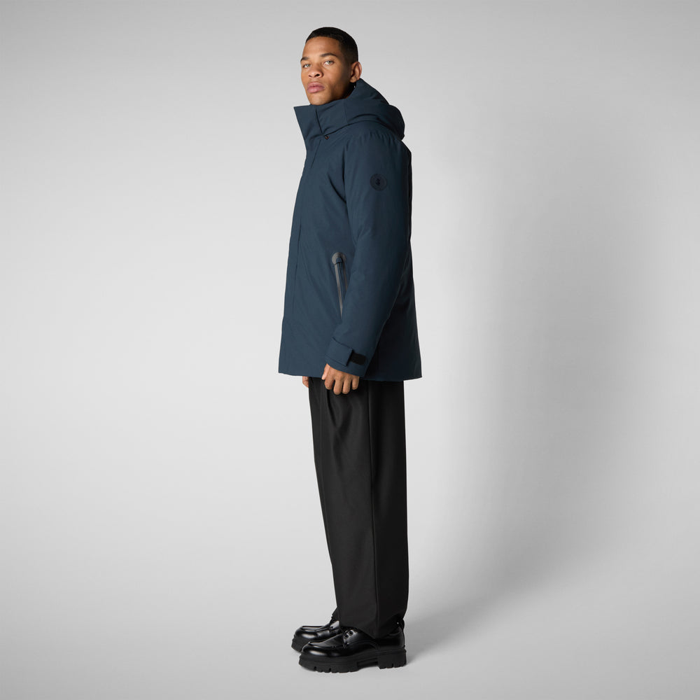 Save the duck PARKA UOMO WILDER IN BLU NERO Vendita Economica