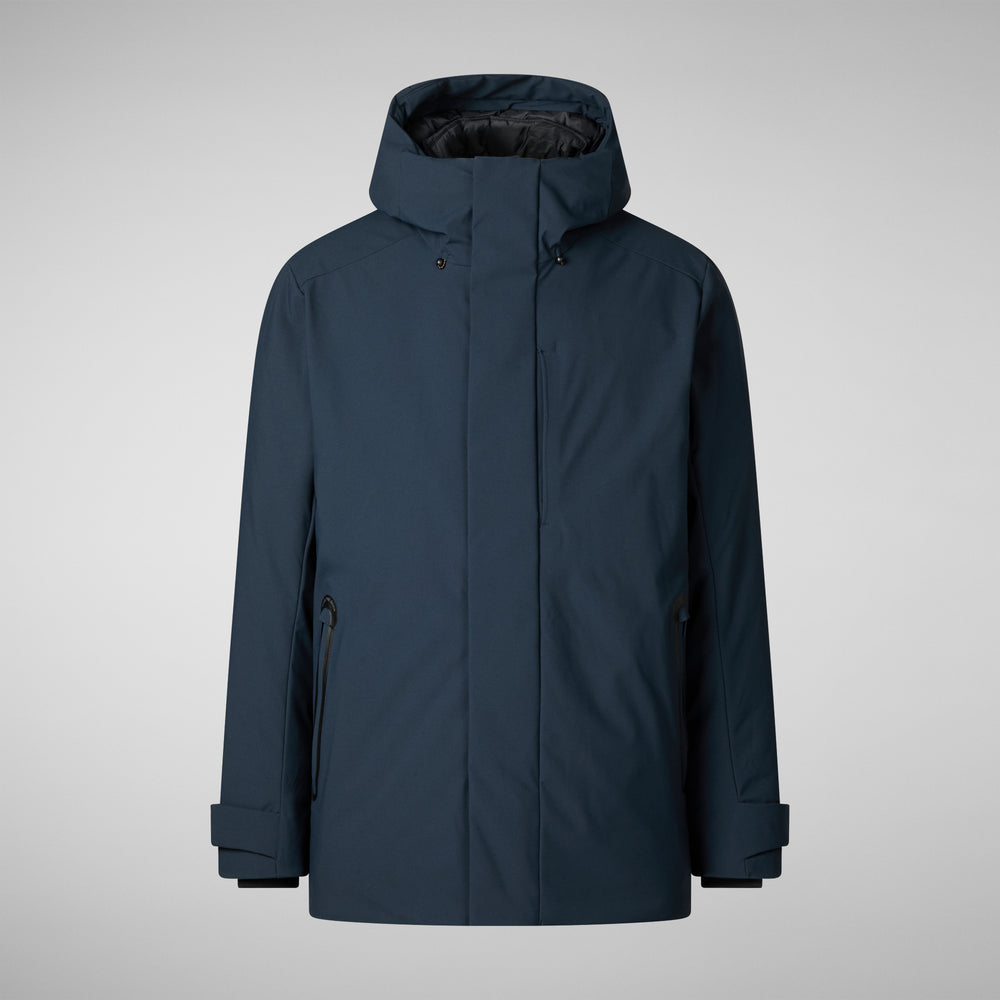Save the duck PARKA UOMO WILDER IN BLU NERO Vendita Economica