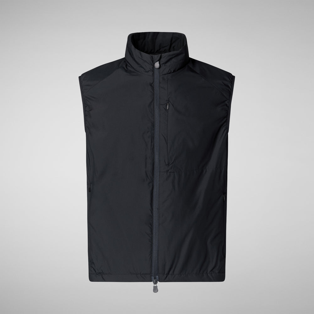 Save the duck GILET UOMO TURNER IN BLU NERO Saldi Di Fabbrica