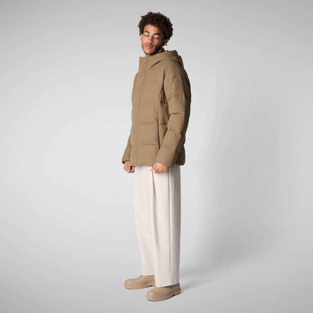 Save the duck PIUMINO ANIMAL FREE CON CAPPUCCIO UOMO FNIAN VERDE Negozio