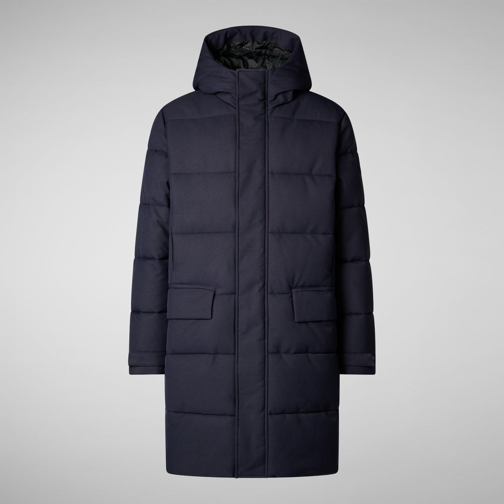 Save the duck PIUMINO ANIMAL FREE CON CAPPUCCIO COSMO BLU NERO Nuova