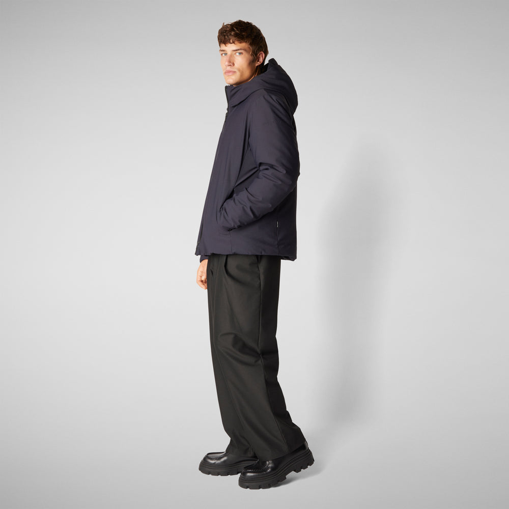 Save the duck PARKA UOMO SABAL IN BLU NERO 2025