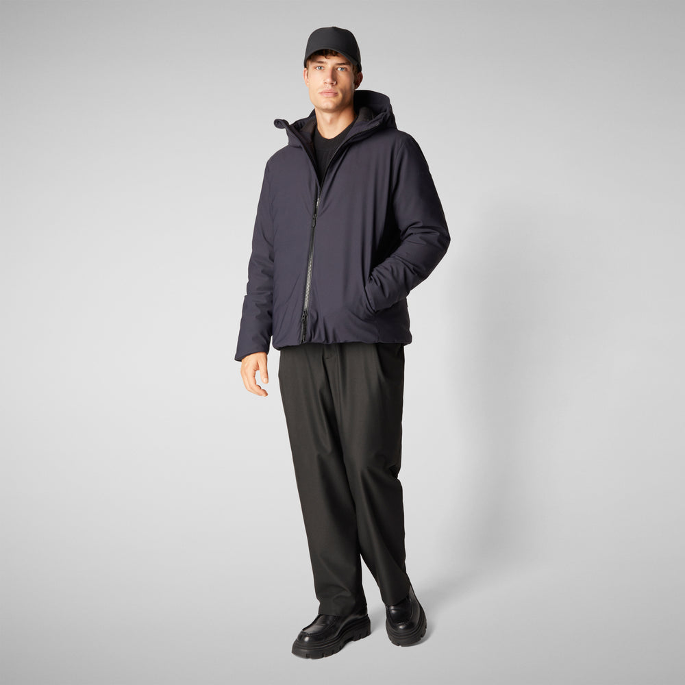 Save the duck PARKA UOMO SABAL IN BLU NERO 2025