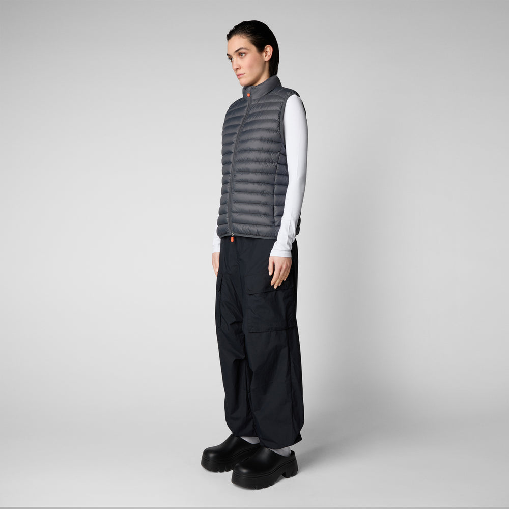 Save the duck Gilet imbottito donna Charlotte grigio tempesta 2025
