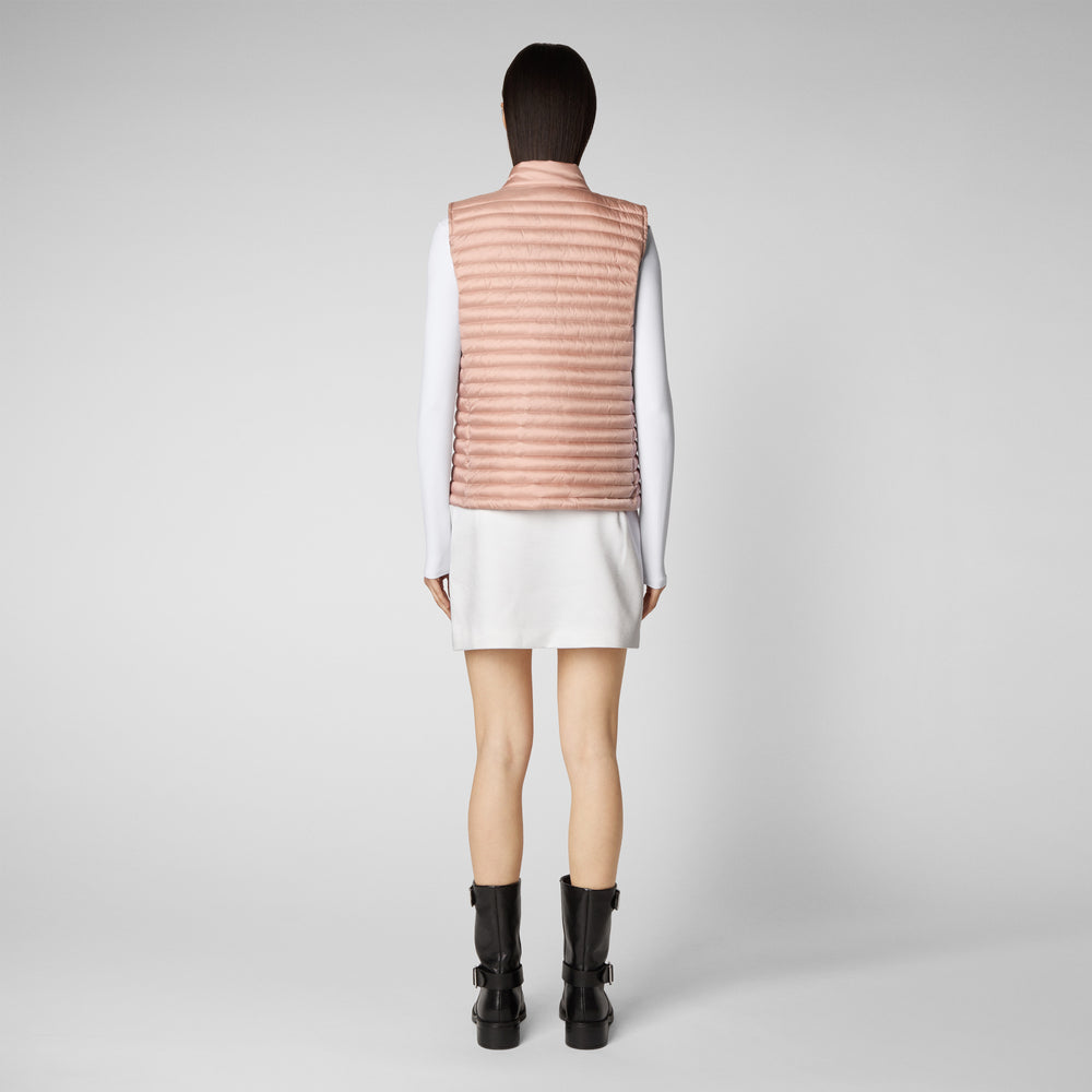 Save the duck Gilet trapuntato donna Aria rosa cipria Italia