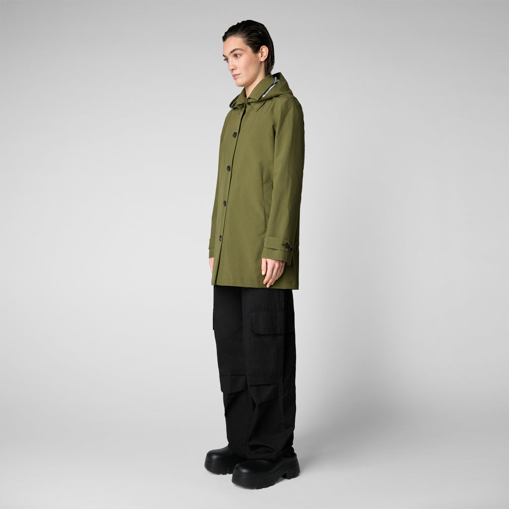 Save the duck Impermeabile donna April Verde oliva Vendita