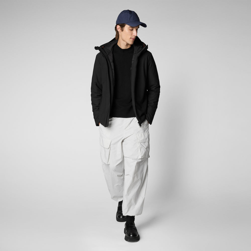 Save the duck PARKA UOMO SABAL IN NERO Spedizione Gratuita