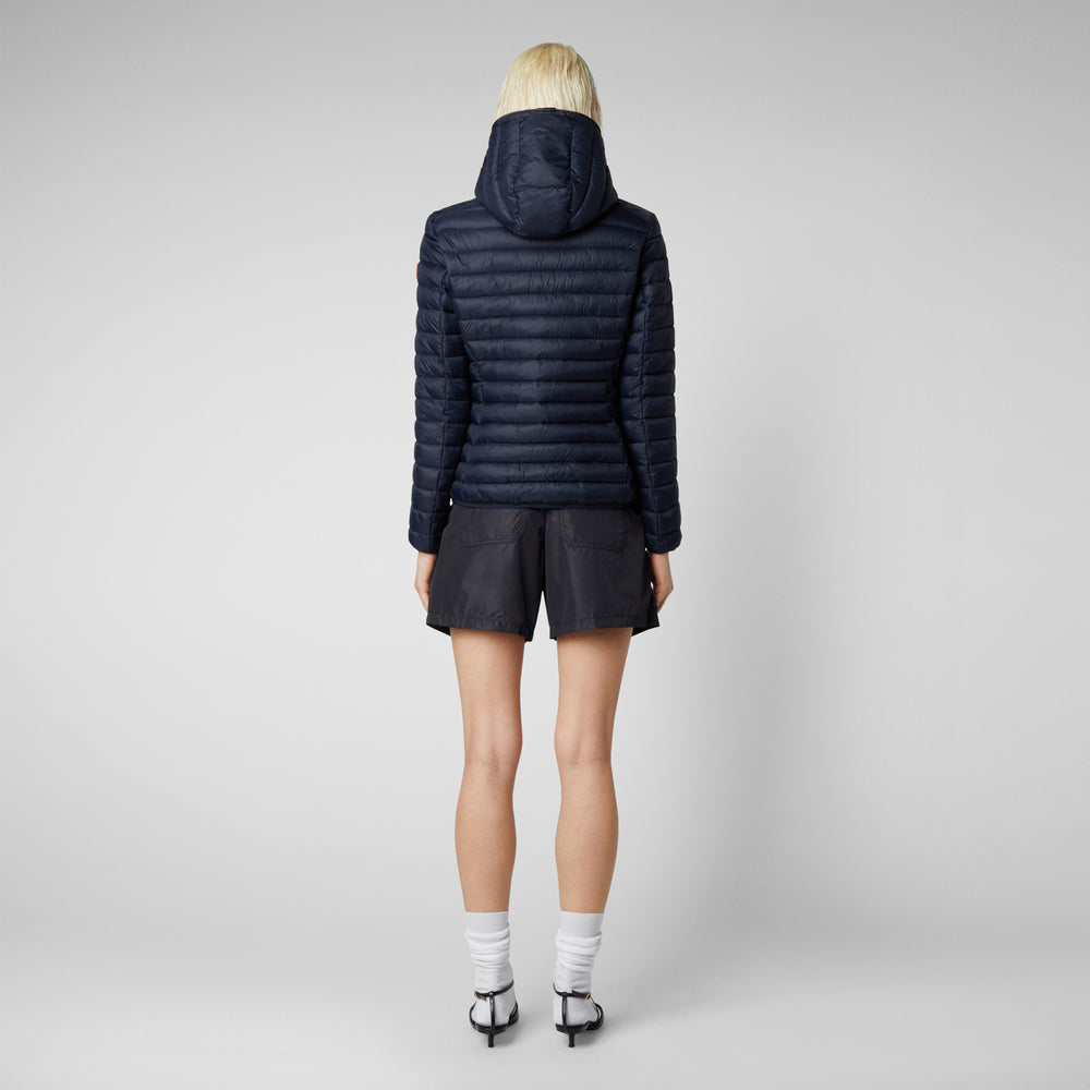 Save the duck Piumino animal free con cappuccio donna Daisy blu Nero Shopping Online
